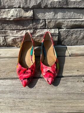 Vionic Josie Kitten Heel Pump, Floral Pattern, 9.5M